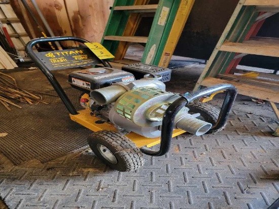 TITAN TRASH PUMP,  GAS ENGINE, 3"