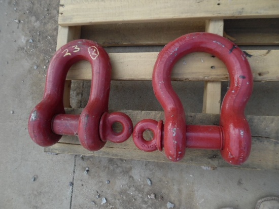 (2) LARGE CLEVISES-RED
