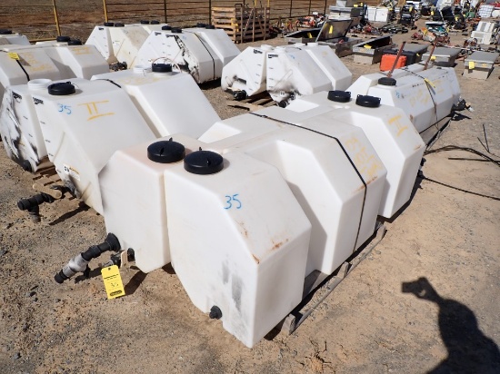 (4) CHLORIDE POLY TANKS, C# NOI-D3, ArDOT is selling surplus. Items sell AS