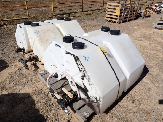 (4) CHLORIDE POLY TANKS,, ArDOT is selling surplus. Items sell AS-IS – In t