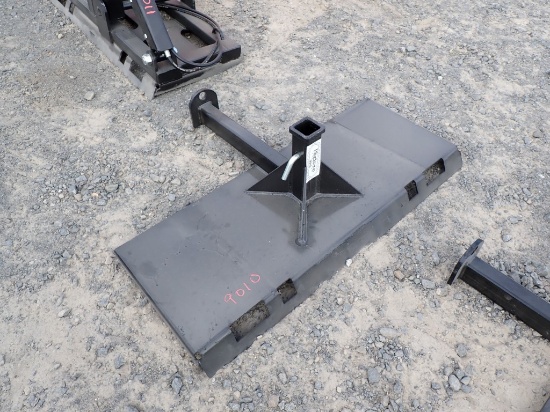 RECEIVER HITCH WITH GOOSENECK HITCH,  FITS SKID STEER