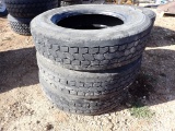 (3) 285/75R24.5 TIRES