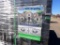 SET OF WROUGHT IRON GATES,  20', BI-PARTING, WITH DEER
