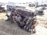 2015 VOLVO DIESEL ENGINE,  W/ AUTO TRANSMISSION, HAS BEEN BURNED