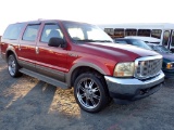 2000 FORD EXCURSION SUV, 245,312+mi,  V10 GAS, AUTO, PS, AC, *DOES NOT RUN*