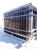 FENCE PANELS,  (16) PANELS WITH (17) POSTS (SOME DAMAGE)