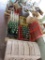 LOT W/ AB LOUNGER, BIKE, 7UP BOTTLES, HATS & MISC