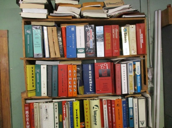 LARGE LOT OF USER MANUALS & PARTS BOOKS