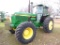 JOHN DEERE 4955 WHEEL TRACTOR, shows 2.321+ hrs,  FRONT WHEEL ASSIST, 3-PT,