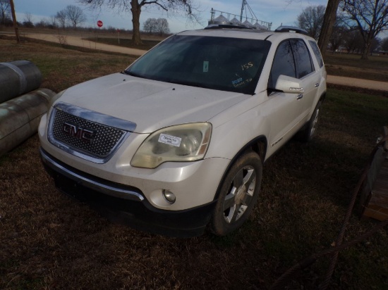 2007 GMC ACADIA SUV,  AUTOMATIC, A/C, POWER STEERING, P/W, P/L, 234K MILES