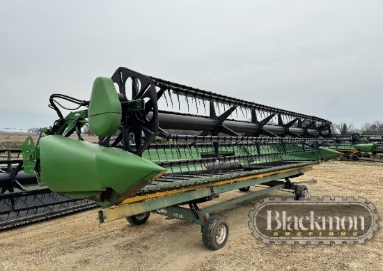 JOHN DEERE 625D DRAPER HEADER, S# 1H00625DLB0740144