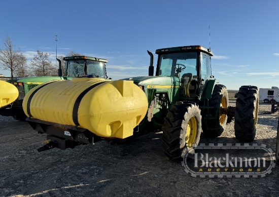 JOHN DEERE 8400 WHEEL TRACTOR, 4084 HRS  4X4, CAB, 3PT HITCH, QUICK HITCH,