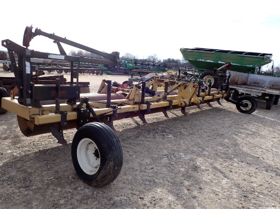 BRANDT HR 27 F HIPPER ROLLER,  38" SPRING, HYD FOLD, 3 PT, S# 334