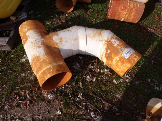 (1) 12" PVC 45° "T" JOINT