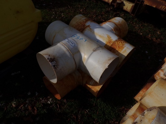 (4) 12" PVC IRRIGATION "T"S