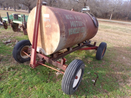 FUEL TRAILER,  750 GAL, TANDEM AXLE, W/ PUMP, BUMPER PULL