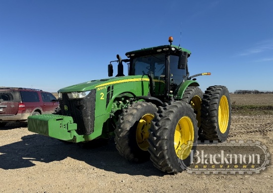 2017 JOHN DEERE 8295R WHEEL TRACTOR 5,055 (+/-) HRS,  3PT HITCH, (5) REMOTE