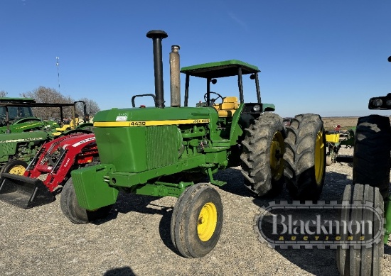 JOHN DEERE 4430 WHEEL TRACTOR 4,667 (+/-) HRS,  3PT HITCH, 1,000 PTO, (2) R