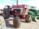 INTERNATIONAL 1066 WHEEL TRACTOR, 3061+ hrs,  3PT, (2) REMOTES, 1,000 PTO,