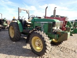 JOHN DEERE 6210L WHEEL TRACTOR, 1.234+ hrs unverified,  4 X 4, 3-PT, (2) RE
