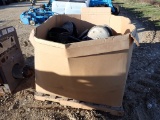 PALLET WITH BOX OF CLOSING WHEELS  FOR JOHN DEERE 1720 12-ROW PLANTER