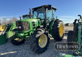 JOHN DEERE 6140 D WHEEL TRACTOR  4X4, CAB, A/C & HEAT, 3PT HITCH, QUICK HIT