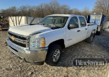 2012 CHEVY 2500 TRUCK, 195,505 (+/-) MILES  CREW CAB, GAS, 4X4, PS, PW, PL,