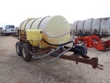 NURSE TANK TRAILER,  1050-GAL, GAS ENGINE, TANDEM AXLE