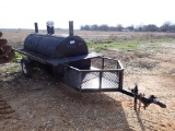 BBQ GRILL/SMOKER TRAILER,  SINGLE AXLE, TEMP GAUGE,* NO TITLE*