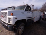 1990 GMC TOPKICK SERVICE TRUCK, 229k+ mi,  CAT 116 DIESEL, 6 SPEED, SINGLE