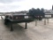 2004 TRAIL EZE TE701 SLIDING AXLE EQUIPMENT TRAILER,  10' UPPER DECK, 36' L