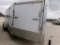 2004 R&R ENCLOSED CARGO/ATV TRAILER,  28' BUMPER PULL, V NOSE W/RAMP DOOR,