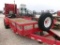 2013 PJ UTILITY FLATBED TRAILER,  20' BUMPER PULL, RAMPS, TANDEM AXLE, SPRI