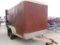 2002 PERKINS CARGO TRAILER,  12' BUMPER PULL, SINGLE REAR DOOR, TANDEM AXLE