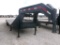 2009 PJ FLATBED HYD TAIL TRAILER,  34' GOOSENECK, HYDRAULIC TAIL, WINCH, TA