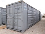 2023 HIGH CUBE MULTI DOOR SEA STORAGE CONTAINER,  NEW, 40', SIDE DOORS, END