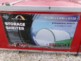 2023 GOLD MOUNTAIN 304015R-300G PE DOME STORAGE SHELTER,  NEW, 30' X 40' X