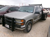 1998 CHEVY 2500 FLATBED PICKUP TRUCK, 115217 MILES,  EXTENDED CAB, 2WD, GAS
