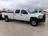 2011 GMC 3500 PICKUP TRUCK, 206879 MILES,  CREWCAB, 4X4, 6.6L DURAMAX DIESE