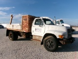1995 FORD F SERIES REEL TRUCK,  DAYCAB, 7.0L GAS, 5+2 TRANSMISSION, SINGLE