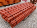 PALLET RACK CROSSBEAMS,  (37) 8', AS IS WHERE IS C# #5
