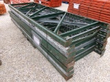 PALLET RACK UPRIGHTS,  (8) 11' 10