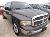 2002 DODGE 1500 SLT PICKUP TRUCK, 216951 MILES,  CREWCAB, 2WD, 4.7L GAS, A/