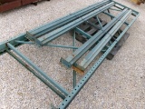 PALLET RACK UPRIGHTS & CROSSBEAMS,  (2), 11' 9