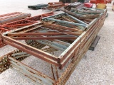 PALLET RACK UPRIGHTS,  (2) 15' 5