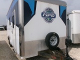 2017 VINTAGE OL820 OFFICE/COMMAND TRAILER,  20' BUMPER PULL, CABINETS & COU
