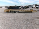 1986 BELSHE T-8 EQUIPMENT TRAILER,  23' X 96