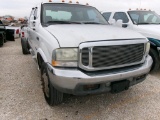 2002 FORD F450 CAB/CHASSIS PICKUP TRUCK,  CREWCAB, 2WD, 7.3L POWERSTROKE DI