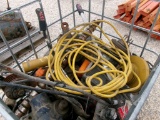 BASKET OF ASSORTED TRUCK PARTS