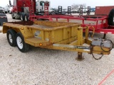 2001 LEDWELL DUMP TRAILER,  5' X 10' BUMPER PULL, TANDEM AXLE, SPRING RIDE,